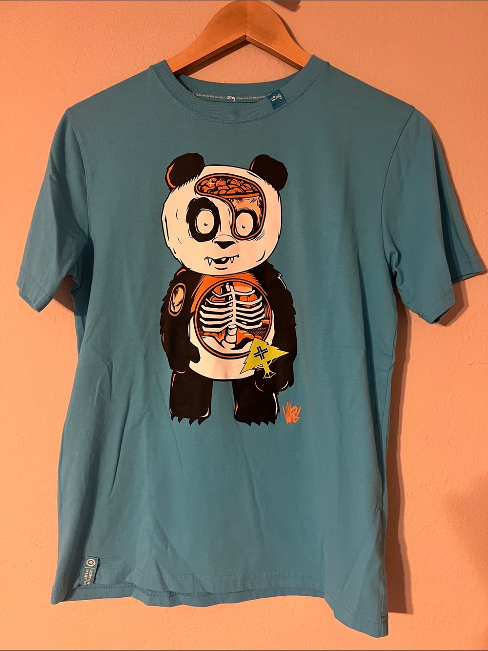 Lrg Blue Zombie Panda Tee 🐼